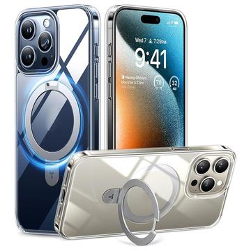 iPhone 15 Pro Max Torras Upro Ostand Clear Hülle - MagSafe-kompatibel - Durchsichtig