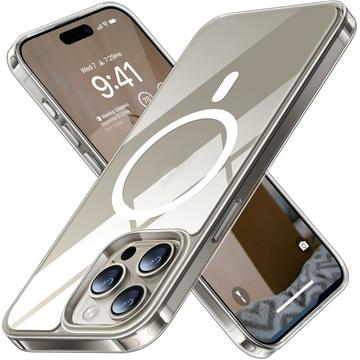 iPhone 15 Pro Max Torras X-Shock MagSafe TPU Hülle - Durchsichtig