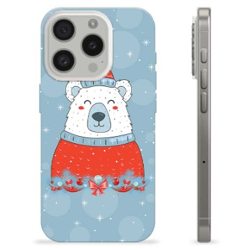 iPhone 15 Pro TPU Hülle - Weihnachtsbär