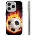 iPhone 15 Pro TPU Hülle - Fußball Flamme