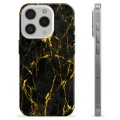 iPhone 15 Pro TPU Hülle - Goldener Granit