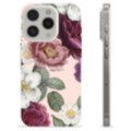 iPhone 15 Pro TPU Hülle - Romantische Blumen