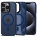 iPhone 15 Pro Tech-Protect Magmat Hülle - MagSafe-kompatibel - Navy Blau