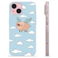 iPhone 15 TPU Hülle - Fliegendes Schwein