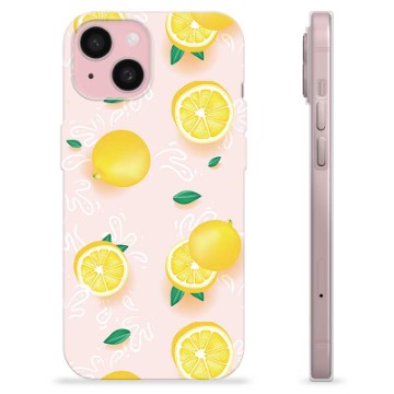 iPhone 15 TPU Hülle - Zitronen-Muster