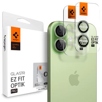 iPhone 16/16 Plus/17 Spigen Glas.tR Ez Fit Optik Pro Kameraobjektiv Panzerglas - Grün