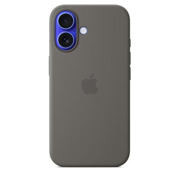 iPhone 16 Apple Silikonhülle mit MagSafe MYY33ZM/A - Steingrau