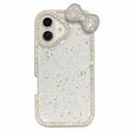 iPhone 16 Schleife & Strass Epoxy Hülle