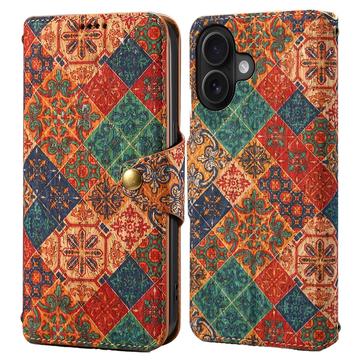 iPhone 16 Vier Jahreszeiten Brieftasche Hülle - Winter