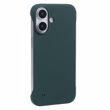 iPhone 16 Rahmenlose Kunststoff Hülle - Dunkel Grün