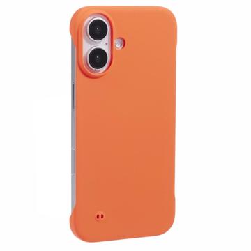 iPhone 16 Rahmenlose Kunststoff Hülle - Orange