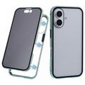 iPhone 16 Magnetisches Hülle mit Panzerglas - 9H - Privat - Grün