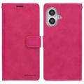 iPhone 16 Mercury Goospery Blue Moon Wallet Hülle - Hot Pink