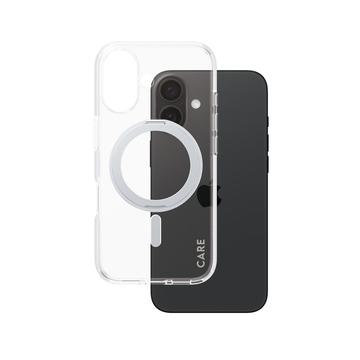 iPhone 16 PanzerGlass Care Kickstand Hülle - MagSafe Kompatibel - Silber