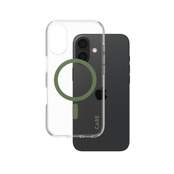 iPhone 16 PanzerGlass Care Transparent Urban Combat Case - MagSafe Kompatibel - Grün
