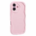 iPhone 16 Plus Candy Color Wavy TPU Hülle - Rosa