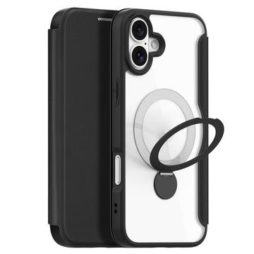 iPhone 16 Plus Dux Ducis Skin X Pro Magnetisch Flip Hülle - Schwarz