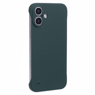 iPhone 16 Plus Rahmenlose Kunststoff Hülle - Dunkel Grün