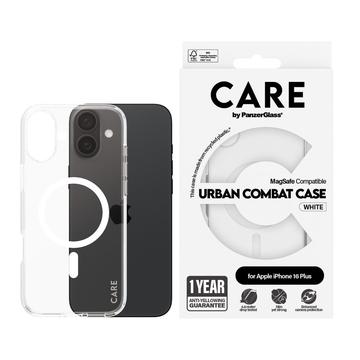 iPhone 16 Plus PanzerGlass Care Transparent Urban Combat Case  - MagSafe-kompatibel - Weiß