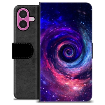 iPhone 16 Plus Premium Schutzhülle mit Geldbörse - Galaxie