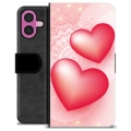 iPhone 16 Plus Premium Schutzhülle mit Geldbörse - Liebe