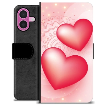 iPhone 16 Plus Premium Schutzhülle mit Geldbörse - Liebe