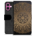 iPhone 16 Plus Premium Schutzhülle mit Geldbörse - Mandala