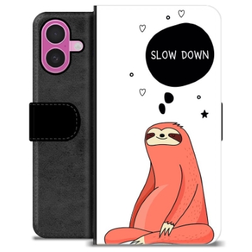 iPhone 16 Plus Premium Schutzhülle mit Geldbörse - Slow Down