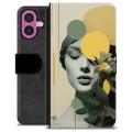 iPhone 16 Plus Premium Schutzhülle mit Geldbörse - Vintage Stimmung