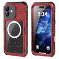 iPhone 16 Plus Shellbox M Serie IP68 Wasserdichtes Hülle - Taucherschutz mit MagSafe Kompatibilität - Rot