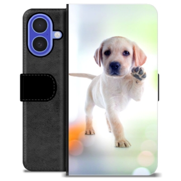 iPhone 16 Premium Schutzhülle mit Geldbörse - Hund