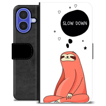 iPhone 16 Premium Schutzhülle mit Geldbörse - Slow Down