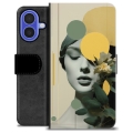 iPhone 16 Premium Schutzhülle mit Geldbörse - Vintage Stimmung
