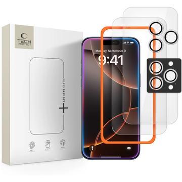 iPhone 16 Pro/17 Pro Tech-Protect Supreme Schutz-Set - Durchsichtig
