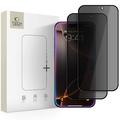 iPhone 16 Pro Max/17 Pro Max Tech-Protect Glas Spy+ Privacy Panzerglas - 2 Stk. - Schwarz
