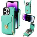 iPhone 16 Pro Max Alles-in-einem-Hülle mit Brieftasche und Armband - Mint