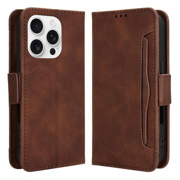 iPhone 16 Pro Max Kartenetui mit Geldbörse - Braun