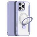 iPhone 16 Pro Max Dux Ducis Skin X Pro Magnetisch Flip Hülle - Lila