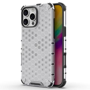 iPhone 16 Pro Max Honeycomb Armored Hybrid Hülle - Grau