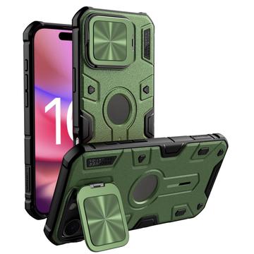 iPhone 16 Pro Max Nillkin CamShield Armor Prop Hybrid Hülle - MagSafe kompatibel - Grün