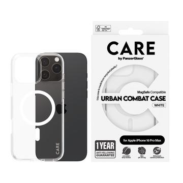 iPhone 16 Pro Max PanzerGlass Care Transparent Urban Combat Case  - MagSafe-kompatibel - Weiß