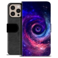 iPhone 16 Pro Max Premium Schutzhülle mit Geldbörse - Galaxie