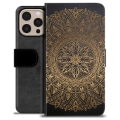 iPhone 16 Pro Max Premium Schutzhülle mit Geldbörse - Mandala