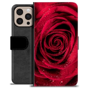 iPhone 16 Pro Max Premium Schutzhülle mit Geldbörse - Rose