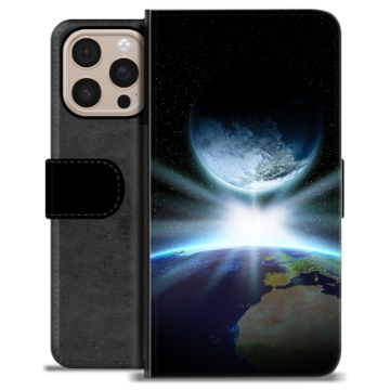 iPhone 16 Pro Max Premium Schutzhülle mit Geldbörse - Weltraum