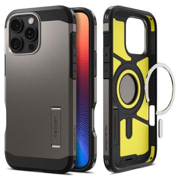 iPhone 16 Pro Max Spigen Tough Armor Mag Hülle - Gunmetal