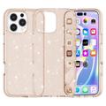 iPhone 16 Pro Max Stylish Glitter Serie Hybrid Hülle - Gold