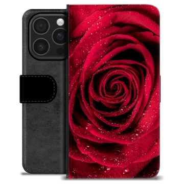 iPhone 16 Pro Premium Schutzhülle mit Geldbörse - Rose