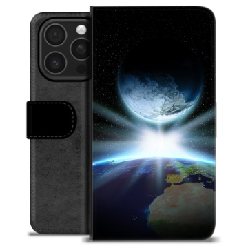 iPhone 16 Pro Premium Schutzhülle mit Geldbörse - Weltraum
