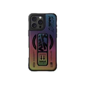 iPhone 16 Pro Skinarma Kira Kobai Mag Hülle mit Grip-Stand - Holographisch
